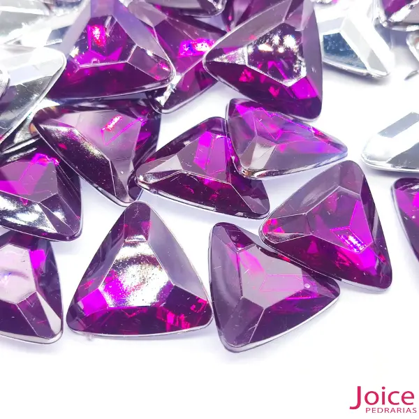 15370043324-uva-21.webp Chaton Triangulo Acrílico Base Irregular 23mm x 23mm C/100-Unidades - Imagem 6