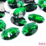 Chaton Oval Resina Base Reta Com Furo 17mm X 24mm C/300-Unidades