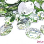 Chaton Oval Resina Base Reta Com Furo 17mm X 24mm C/300-Unidades - Imagem 2