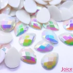 Chaton Gota Sextavado Acrílico AB 10mm X 14mm Acrílico C/1000-Unidades - Imagem 2