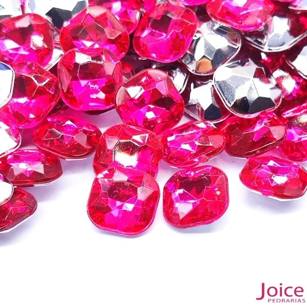 pink 12 Quadrado Base Irregular Acrilico 10mm x 10mm C/1000-Unidades - Imagem 15
