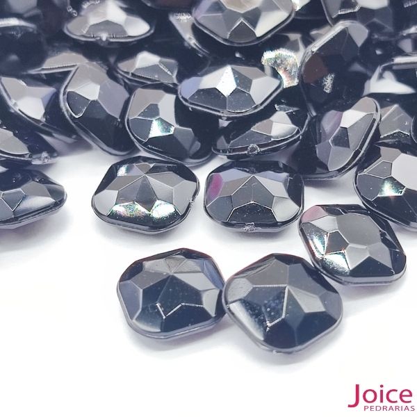 preto 14 Quadrado Base Irregular Acrilico 10mm x 10mm C/1000-Unidades - Imagem 16