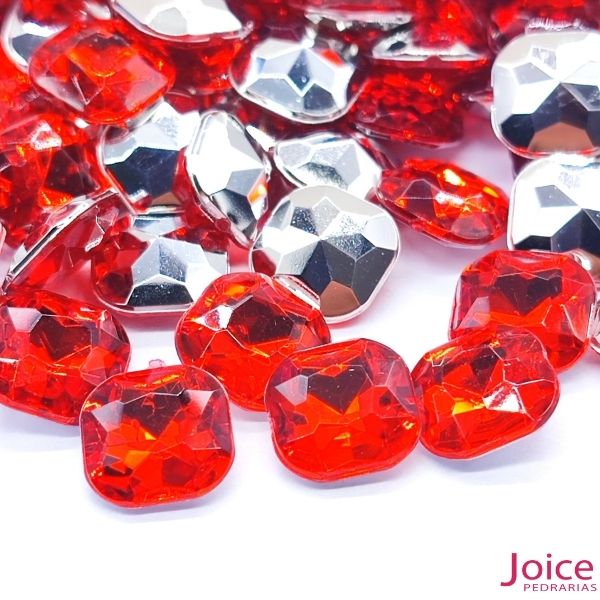 vermelho 01 Quadrado Base Irregular Acrilico 10mm x 10mm C/1000-Unidades - Imagem 21